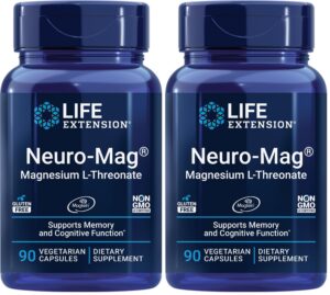 Frente del frasco Life Extension Neuro-mag