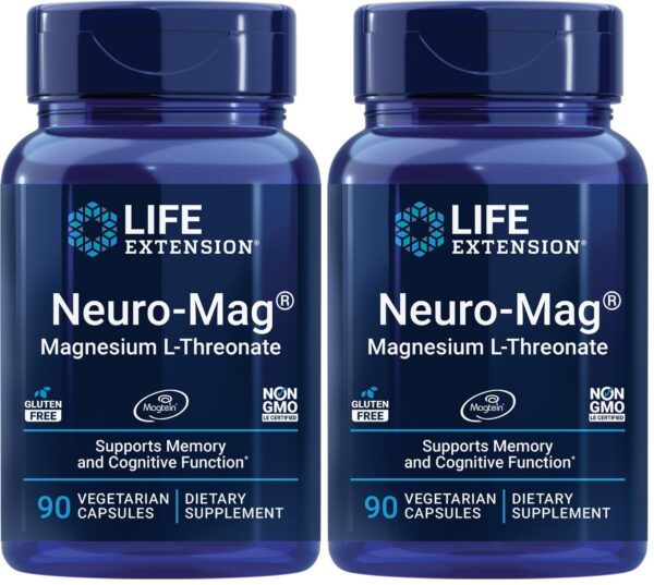 Frente del frasco Life Extension Neuro-mag