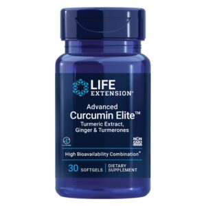 Paquete suplemento Life Extension Curcumin Jengibre y vitamina D3