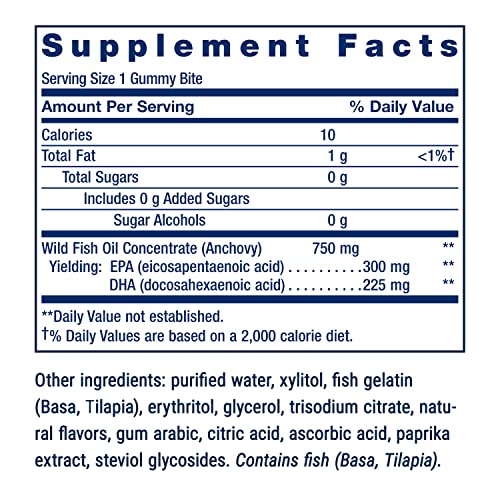 Gomitas Omega-3 sabor tropical Life Extension