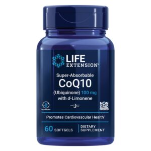 vista frontal Life Extension Omega-3 y CoQ10