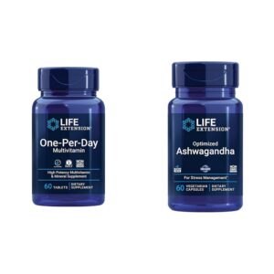 Version 1.0.0 Life Extension One-Per-Day multivitamin frasco frontal