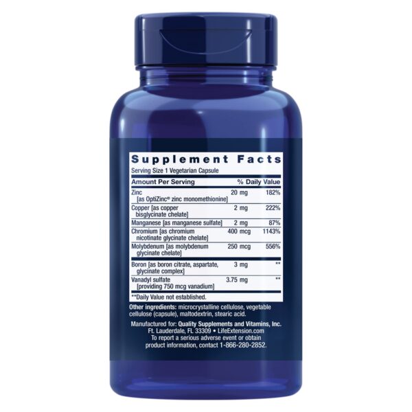 Version 1.0.0 Detalles de ingredientes en Life Extension