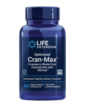 Version 1.0.0 Frasco Life Extension Optimized Cran-Max para salud urinaria femenina