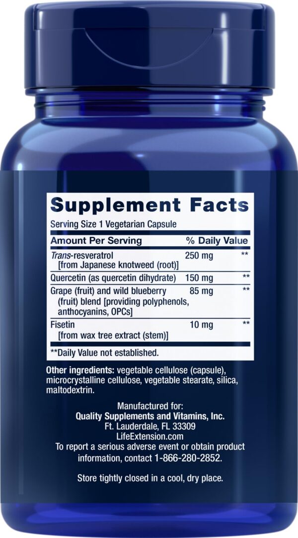 Botella Life Extension Resveratrol Optimizado