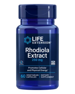 Version 1.0.0 Frasco frontal Life Extension Rhodiola Extracto