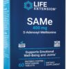 Life Extension SAMe 400mg suplemento 60 tabletas caja