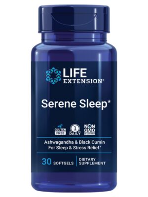 Life Extension Serene Sleep suplemento ashwagandha comino negro