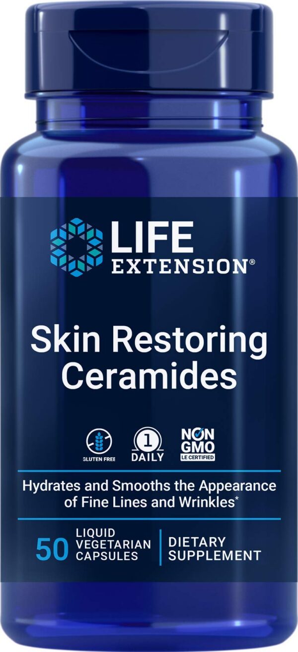 Life Extension Skin Restoring Ceramides 50 cápsulas