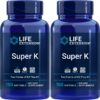 Life Extension Super K 150 softgels etiqueta frontal