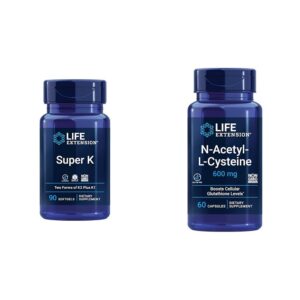 Version 1.0.0 Life Extension Super K botella frontal