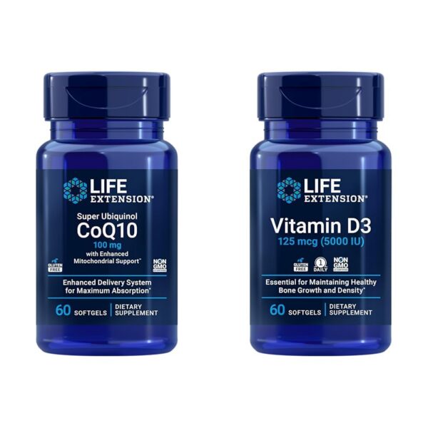 Life Extension Super Ubiquinol CoQ10 suplemento corazón 60 cápsulas