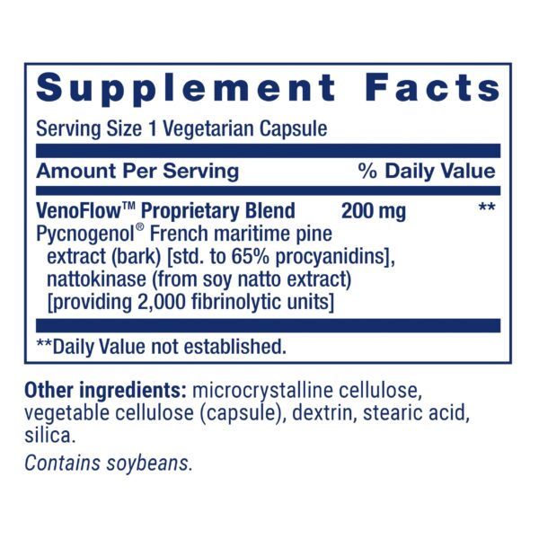 Life Extension VenoFlow ingredientes naturales