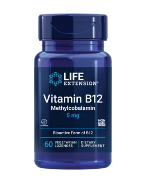 Version 1.0.0 Life Extension Vitamina B12 metilcobalamina 60 pastillas rojo rosado