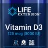 Life Extension vitamina d3 5000 iu 120 cápsulas blandas