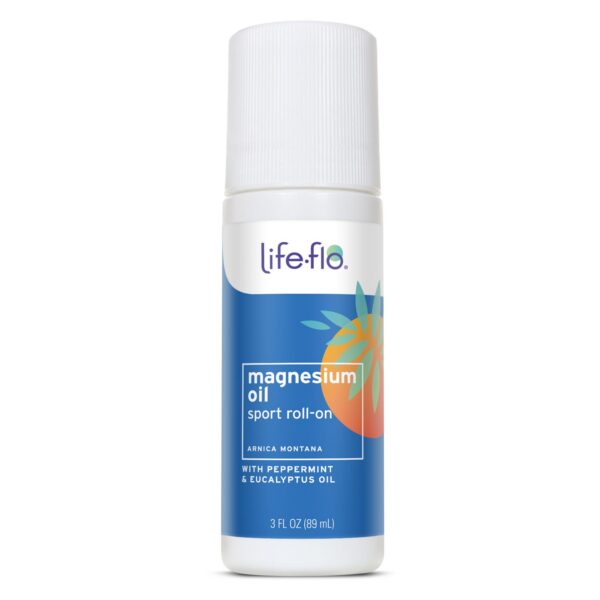 Life-Flo Magnesio Sport Roll-On etiqueta frontal