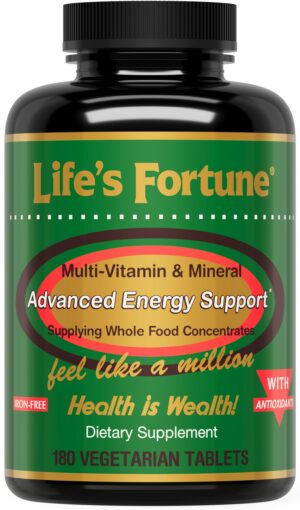 Life's Fortune multivitaminas y minerales en envase