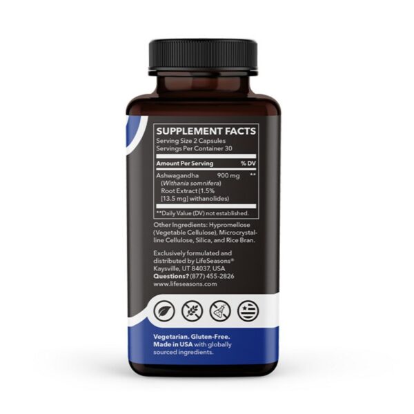 Etiqueta frontal LifeSeasons Ashwagandha