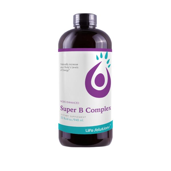 Life Solutions Complejo B Líquido 32 oz botella frontal