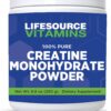 LifeSource Creatina Monohidrato polvo frente al envase