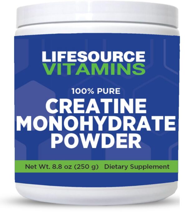 LifeSource Creatina Monohidrato polvo frente al envase