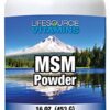 Polvo MSM LifeSource 16 oz closeup