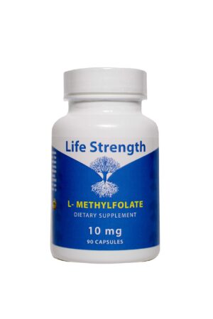 Version 1.0.0 Frente de la botella LifeStrength L-Methylfolate 10 mg