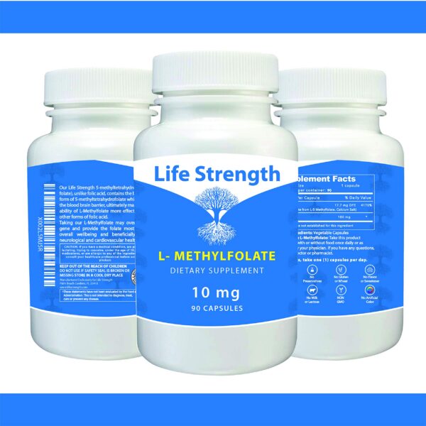 Cápsulas LifeStrength L-Methylfolate 10 mg
