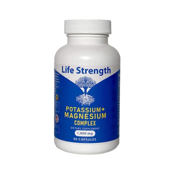 Frente de etiqueta LifeStrength Potasio y Magnesio