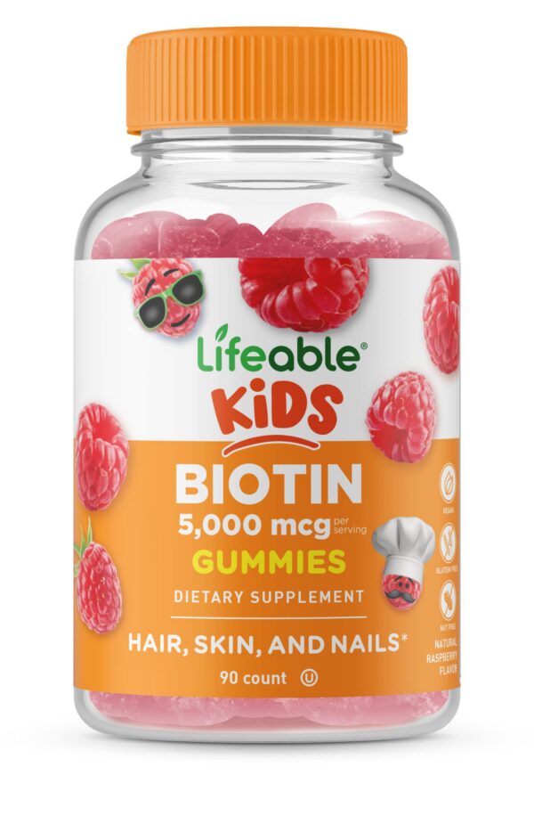 Gomitas masticables Lifeable zinc y biotina para toda la familia