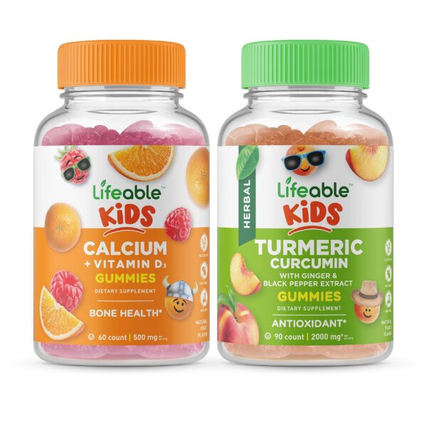 Version 1.0.0 Frasco Lifeable calcio gomitas para niños