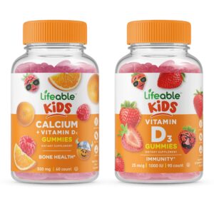 Frasco Lifeable calcio con vitamina D para niños