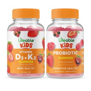 Version 1.0.0 Frasco Lifeable D3 K2 niños con probiótico