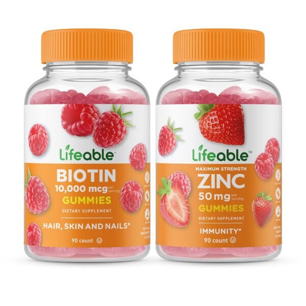 Version 1.0.0 Gominolas Lifeable Biotina y Zinc sabor natural saludables