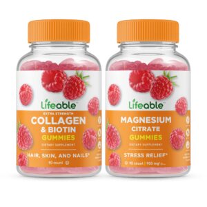 Version 1.0.0 Botella gomitas Lifeable colágeno, biotina y magnesio