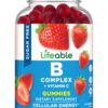 Lifeable gomitas complejo b sin azúcar sabor fresa