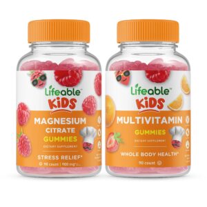 Version 1.0.0 Frente de Lifeable gomitas magnesio y multivitaminico para niños