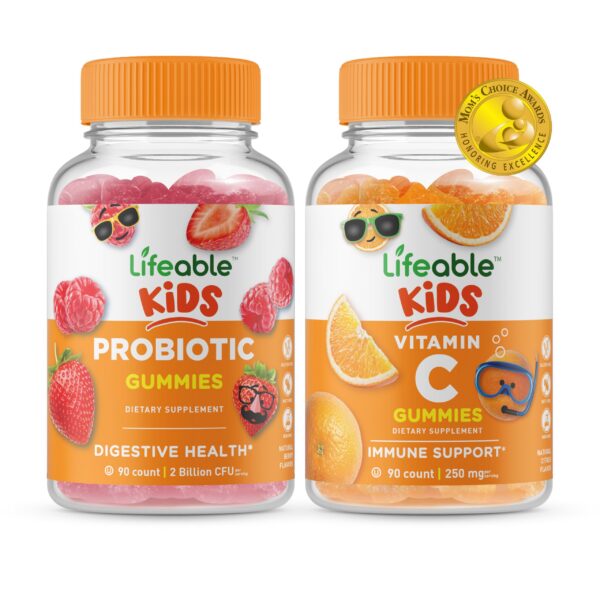 Lifeable gomitas probióticos niños vitamina c sabroso