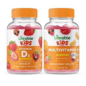 Version 1.0.0 Paquete de gomitas Lifeable Vitaminas para niños 90 unidades