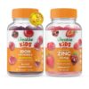 Frasco frontal Lifeable gomitas hierro vitamina c zinc