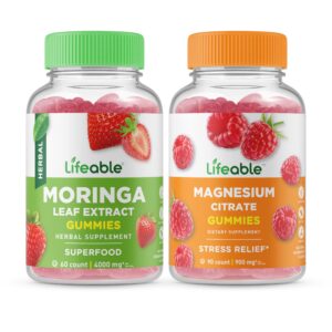 Lifeable Magnesio y Moringa Gomitas Frontal