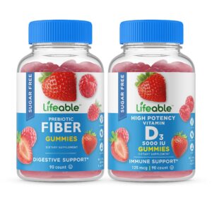 Version 1.0.0 Lifeable gominas prebióticas frente al frasco