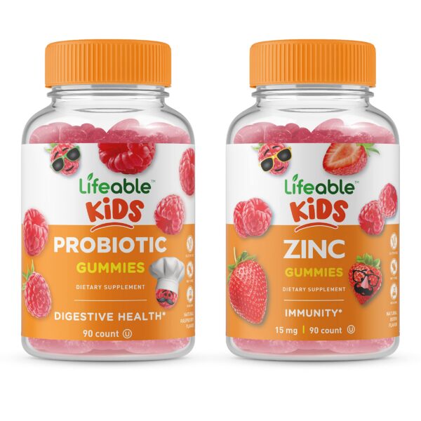 Version 1.0.0 Lifeable probiotico para niños etiqueta frontal