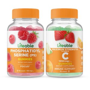 Frente del frasco Lifeable Fosfatidilserina PS gomitas