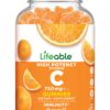 Lifeable gomitas de vitamina C sabor naranja en frasco
