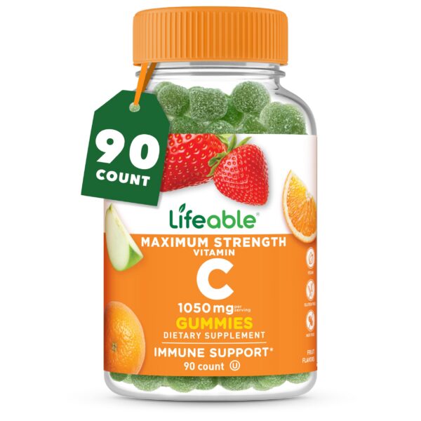 Version 1.0.0 Frente de etiqueta Lifeable Vitamina C gomitas