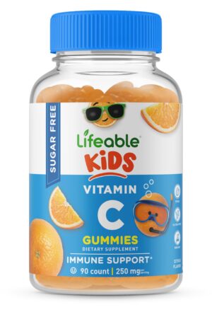 Gominolas vitamina c Lifeable sin azúcar para niños sabor naranja