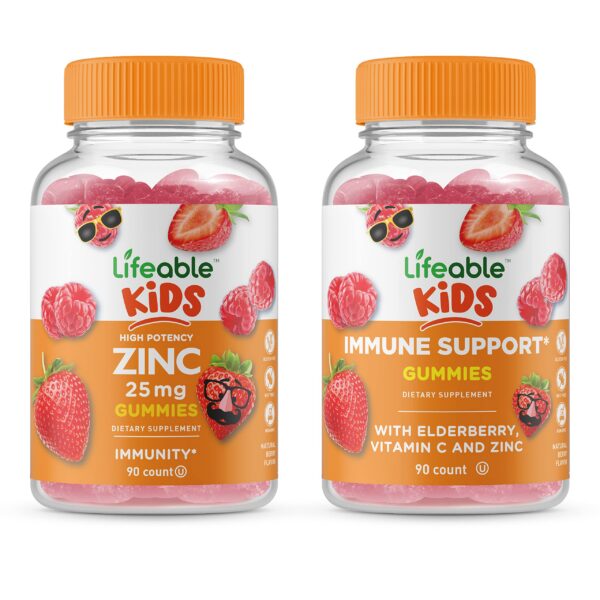 Lifeable zinc 25mg para niños gomitas frasco