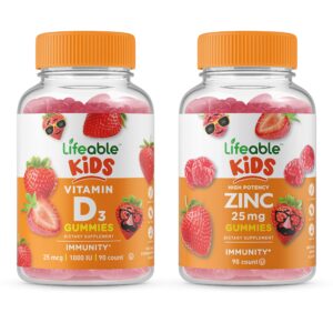 Lifeable zinc 25 mg gomitas frasco