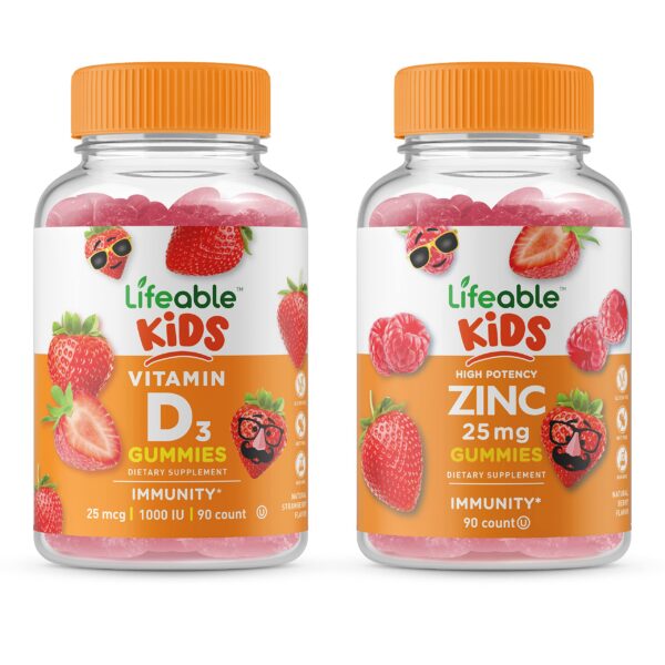 Lifeable zinc 25 mg gomitas frasco